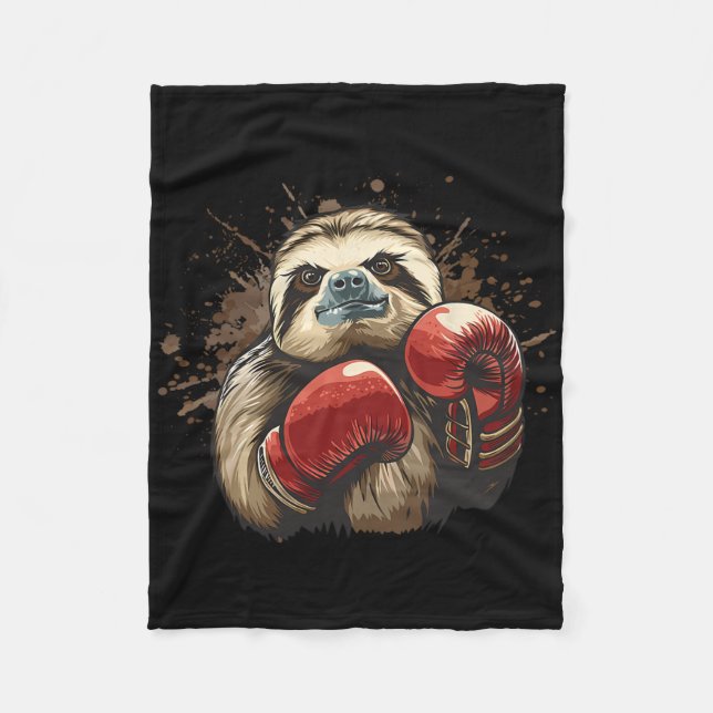 Cobertor De Velo Preguiça de Boxe Com Luvas de Boxe Kickboxing Engr (Frente)