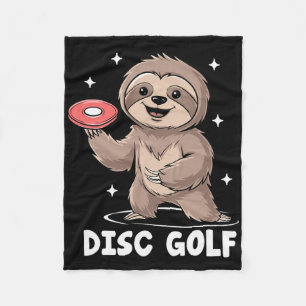 Cobertor De Velo Preguiça Jogando Disco Golfe Atleta Esportivo Jogo