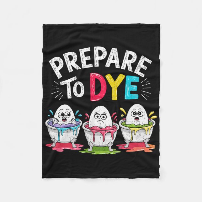 Cobertor De Velo Prepare-se Para Morrer Funny Easter Para Homens Mu (Frente)