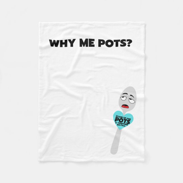 Cobertor De Velo Prepare-Se Para Potes Que Voem Em Branco (Frente)