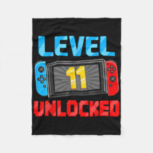 Cobertor De Velo Presente de Aniversário de 11 Anos para Gamer com