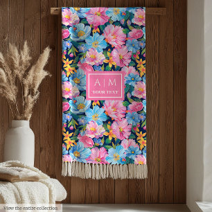 Cobertor De Velo Presente de aniversário de pré-coloração aquosa, c