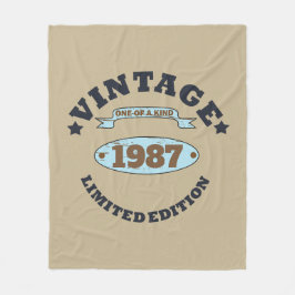 Cobertor De Velo presente de aniversário de vintage personalizado