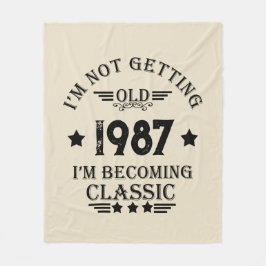 Cobertor De Velo presente de aniversário de vintage personalizado