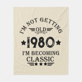 Cobertor De Velo presente de aniversário de vintage personalizado