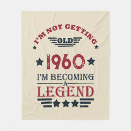 Cobertor De Velo presente de aniversário de vintage personalizado