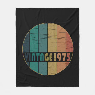 Cobertor De Velo Presente de aniversário vintage de 1975