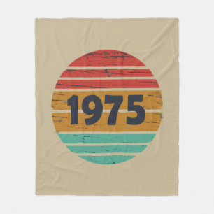 Cobertor De Velo Presente de aniversário vintage de 1975