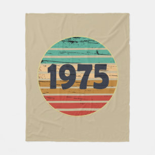 Cobertor De Velo Presente de aniversário vintage nascido em 1975