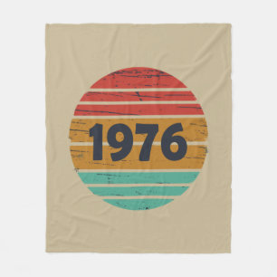 Cobertor De Velo Presente de aniversário vintage nascido em 1976