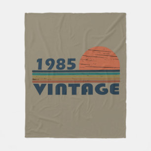 Cobertor De Velo Presente de aniversário vintage nascido em 1985