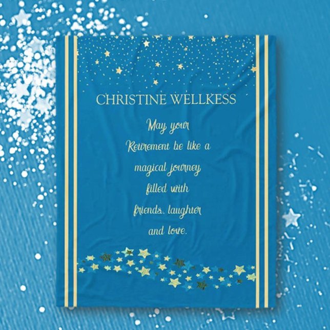 Cobertor De Velo Presente de aposentadoria! Cobertura de Baixa Únic (Criador carregado)