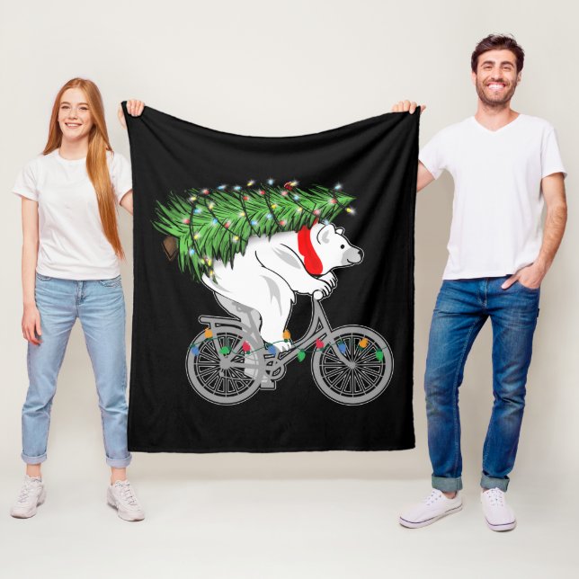Cobertor De Velo Presente De Árvore De Natal De Carregando De Urso  (In Situ)