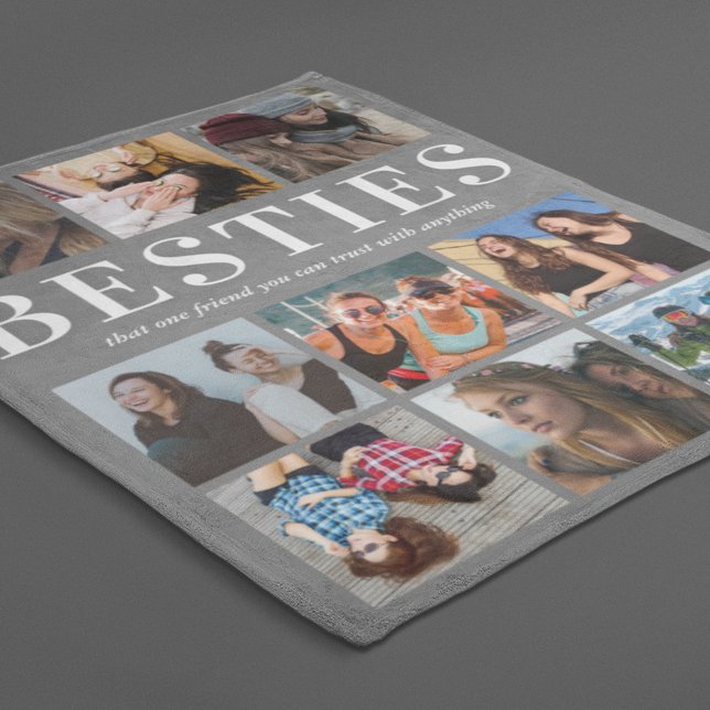 Cobertor De Velo Presente de Besties | Melhores Cinzas (Criador carregado)