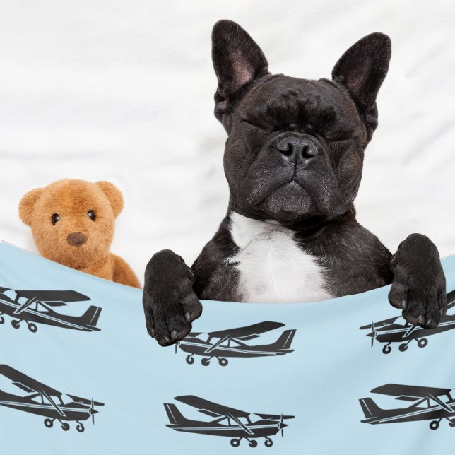 Cobertor De Velo Presente de Chá de fraldas Azul de Avião Viagem, A (Criador carregado)