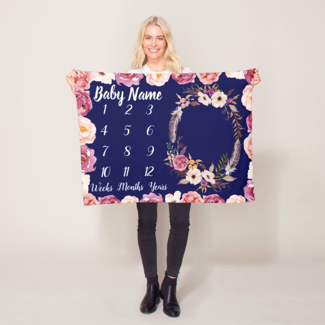 Cobertor De Velo Presente de Chá de fraldas Personalizado para a Et (In Situ)