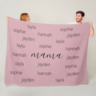 Cobertor De Velo Presente de Dia de as mães personalizado para a mã