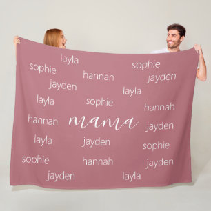 Cobertor De Velo Presente de Dia de as mães personalizado para a mã