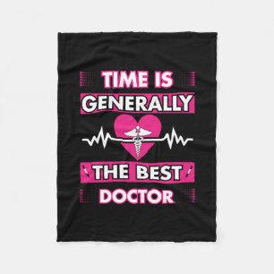 Cobertor De Velo Presente de Enfermeira   O Tempo É Geralmente O Me