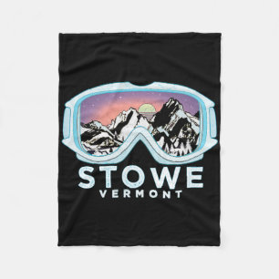 Cobertor De Velo Presente de Esqui de Neve Stowe Ski Design Stowe,