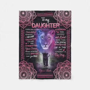 Cobertor De Velo Presente de Filha Carta À Minha Filha Da Mãe