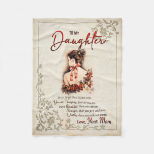Cobertor De Velo Presente de Filha   Carta À Minha Filha Da Mãe