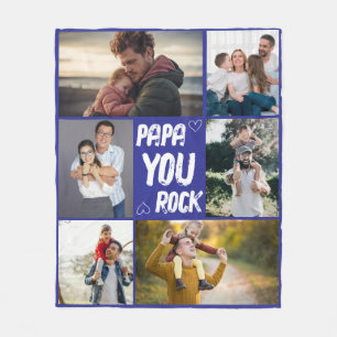 Cobertor De Velo Presente de Foto do Papai Personalizado dos Filhos