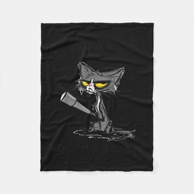 Cobertor De Velo Presente de Gato-Pão | Presente Para Gato De Pó (Frente)