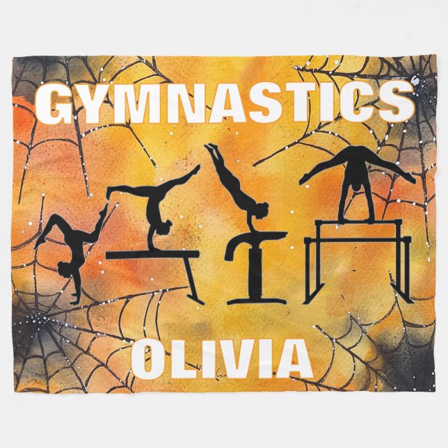 Cobertor De Velo Presente de Ginástica Aranha Assustadora de Hallow (Frente (Horizontal))