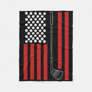 Cobertor De Velo Presente de Golfe da Bandeira Americana Retrô Para