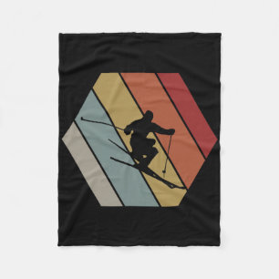 Cobertor De Velo Presente De Inverno De Esqui Retro Vintage Para Sk