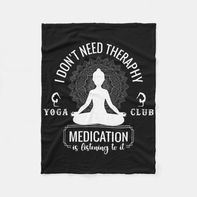Cobertor De Velo Presente de Ioga Para Instrutor Professor Meditaçã (Frente)