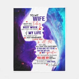 Cobertor De Velo Presente De Namorados Personalizado Para Esposa Do