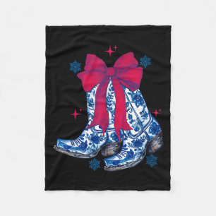 Cobertor De Velo Presente de Natal de Cowgirl Engraçado Meias com L