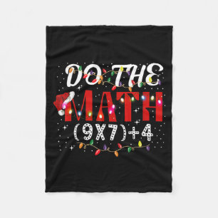 Cobertor De Velo Presente de Natal Divertido Faça a Conta Meme (9x7
