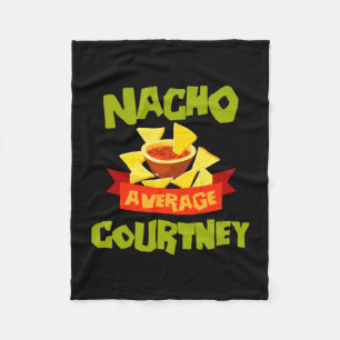 Cobertor De Velo Presente de nome de aniversário engraçado Nacho av