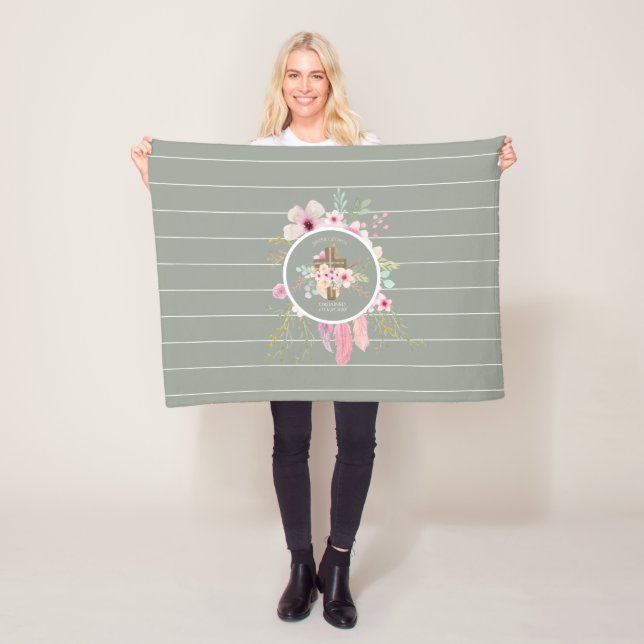 Cobertor De Velo Presente de Nun Ordination - Cruz Floral Personali (In Situ)