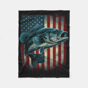 Cobertor De Velo Presente de Pescador Bandeira Americana Vintage EU