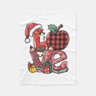 Cobertor De Velo Presente de Professor Feliz Natal Amor