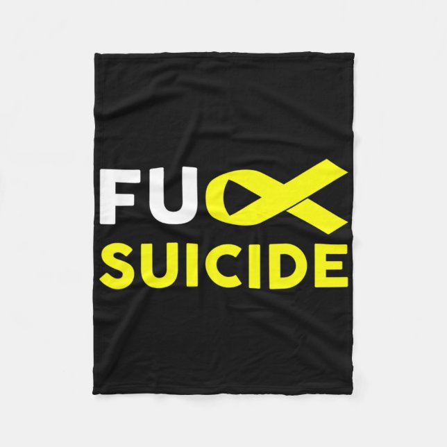 Cobertor De Velo Presente de Sobrevivência Suicida em Apoio à Sensi (Frente)