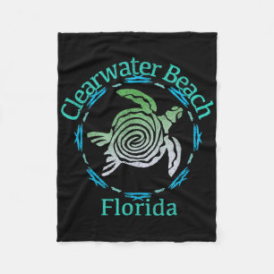 Cobertor De Velo Presente de Tartaruga Tribal da Clearwater Beach V
