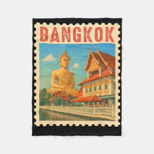 Cobertor De Velo Presente de viagem Ngkok Tailândia Souvenir Buda T