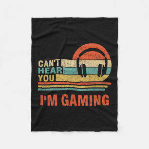 Cobertor De Velo Presente Divertido para Gamer Fone de Ouvido Não P