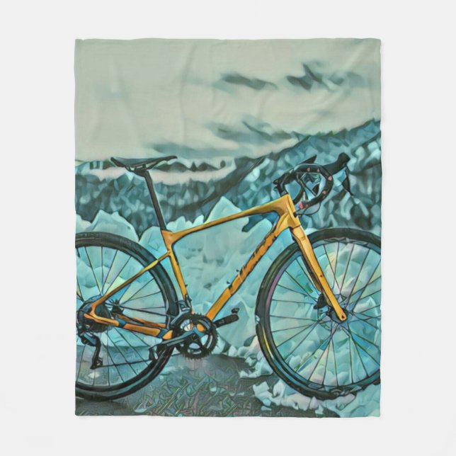 Cobertor De Velo Presente do touro de bicicleta (Frente)