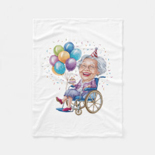 Cobertor De Velo Presente engraçado de aniversário da avó para tia