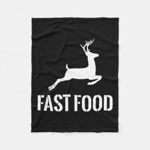 Cobertor De Velo Presente engraçado de fast food para caçadores de