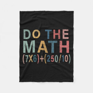 Cobertor De Velo Presente engraçado de meme de matemática para prof
