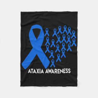Cobertor De Velo Presente Fita Azul de Conscientização da Ataxia