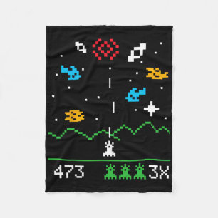 Cobertor De Velo Presente Geek de Videogames Astrospace Vintage Ner
