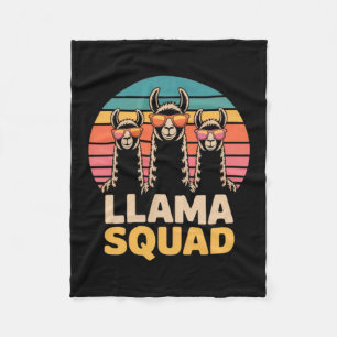 Cobertor De Velo Presente Llama Squad Sungles Llamas Legais